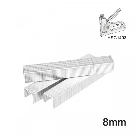 INGCO Δίχαλα καρφωτικού 8Χ0.7mm 1000 τεμάχια STS0108