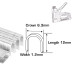 INGCO Δίχαλα καρφιών 6.3Χ1.2mm STS0412