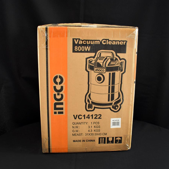 INGCO Ηλεκτρική σκούπα υγρών-στερεών 800W VC14122