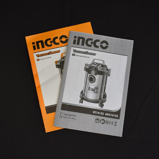 INGCO Ηλεκτρική σκούπα υγρών-στερεών 800W VC14122