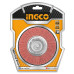 INGCO Nylon Βούρτσα με άξονα για δράπανο Φ 100mm WB41005