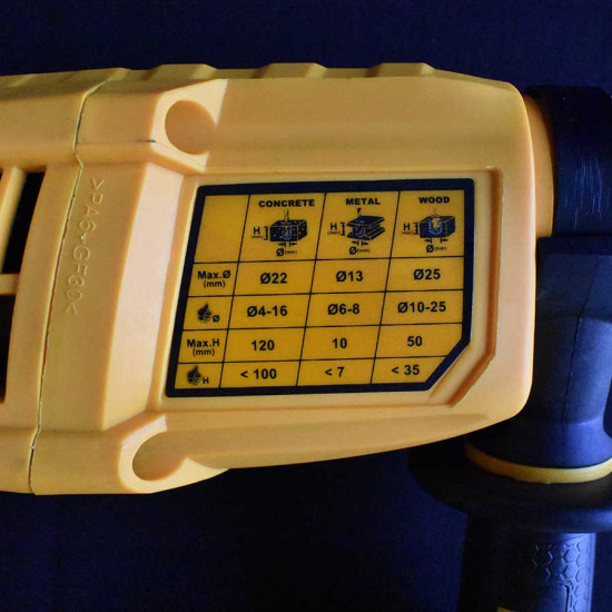 INGCO Κρουστικό περιστροφικό πιστολέτο sds plus 650W RGH6508