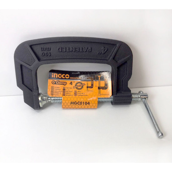 INGCO Επαγγελματικός σφιγκτήρας τύπου g4''/100mm HGC0104