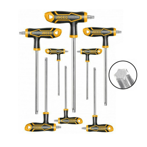 INGCO Σετ 8 τεμ Κλειδιά αλλεν ταφ torx HHKT8083