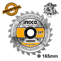 INGCO Δίσκος κοπής ξύλου 165mm TSB116511