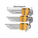 INGCO Κλειδιά άλλεν + μπίλλιας + Torx σετ 27 τεμάχια HHKSET0271