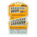 INGCO Τρυπάνια μετάλλου HSS 1-10mm σετ 19 τεμάχια AKDB9190
