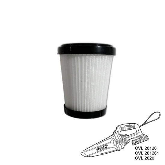 INGCO Φίλτρο Σκούπας Air-inlet HEPA για CVLI20126, CVLI201261, CVLI2026 CVLI20126.4