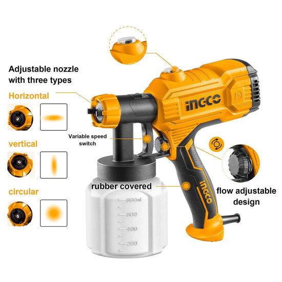 INGCO Επαγγελματικό ηλεκτρικό πιστόλι βαφής 450W
