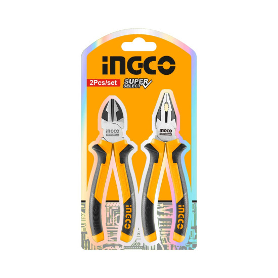 INGCO Σετ πένσα 200mm και πλαγιοκόπτης 180mm HKPS28213