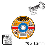 INGCO Δίσκοι κοπής σιδήρου/inox 76mmX1.2mm MCD30176