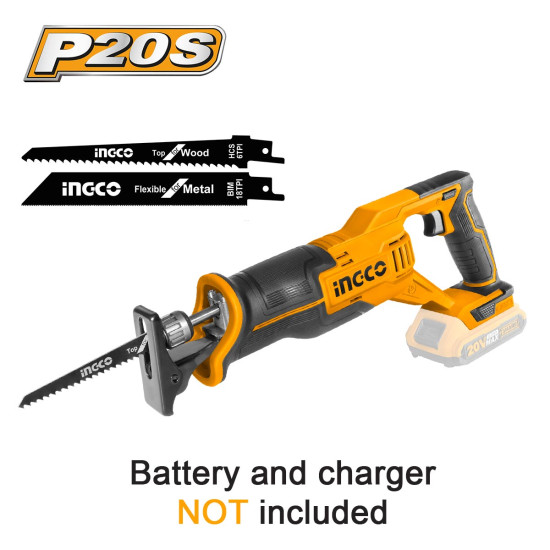 INGCO Σπαθοσέγα μπαταρίας 20V Li-Ion SOLO CRSLI1152