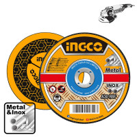 INGCO Δίσκοι κοπής σιδήρου inox 180mmΧ1.6mm MCD161801