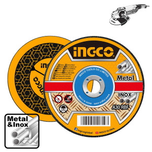 INGCO Δίσκοι κοπής σιδήρου inox 180mmΧ1.6mm MCD161801