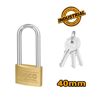 INGCO Λουκέτο μακρύλαιμο ορειχάλκινο 40mm DBPL0402L