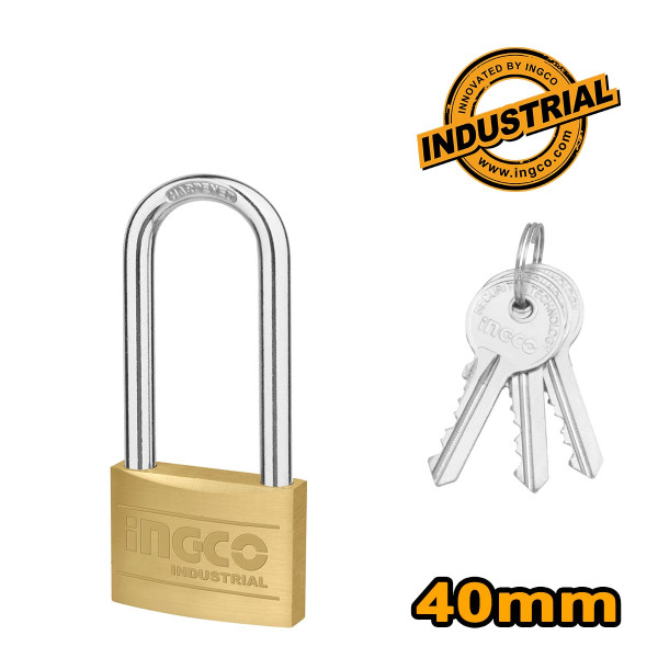 INGCO Λουκέτο μακρύλαιμο ορειχάλκινο 40mm DBPL0402L