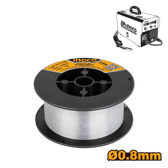 INGCO Σύρμα ηλεκτροσυγκόλλησης Flux 1kg 0.8mm EWSFC081001