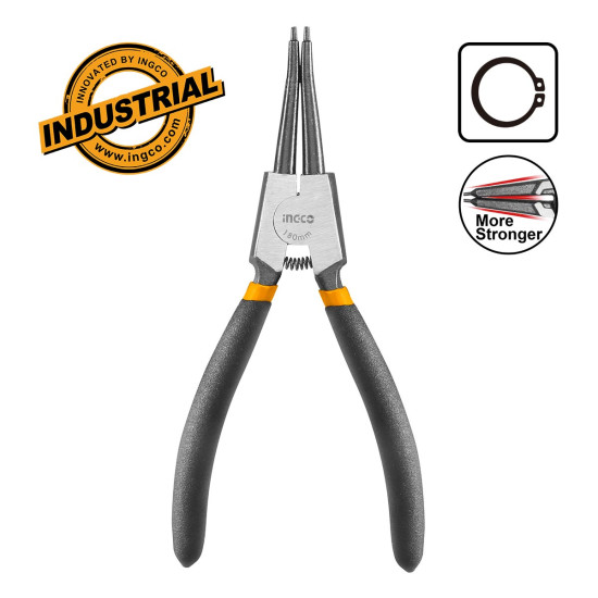 INGCO Ασφαλειοτσίμπιδο 180mm ίσιο πατάς ανοίγει HCCP261801