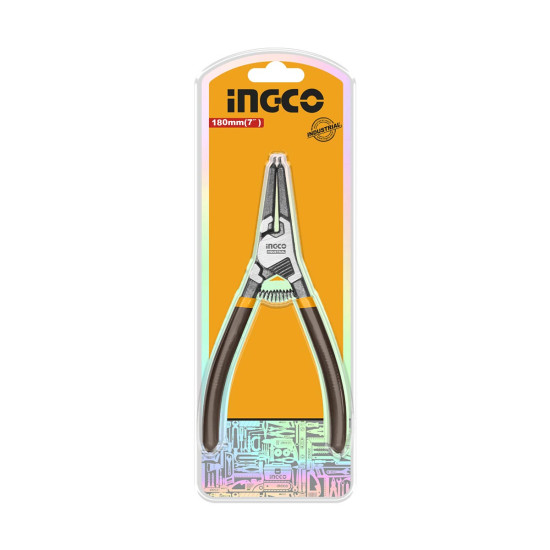 INGCO Ασφαλειοτσίμπιδο 180mm ίσιο πατάς ανοίγει HCCP261801