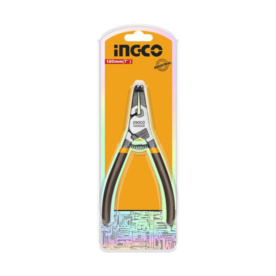 INGCO Ασφαλειοτσίμπιδο 180mm κυρτό πατάς ανοίγει HCCP261802