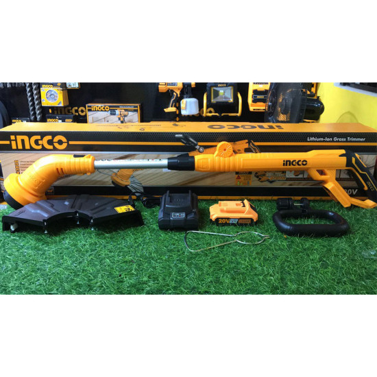 INGCO Θαμνοκοπτικό μπαταρίας 20V Li-Ion CGTLI20301