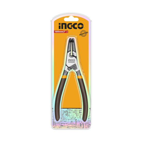 INGCO Ασφαλειοτσίμπιδο 180mm κυρτό πατάς κλείνει HCCP261804