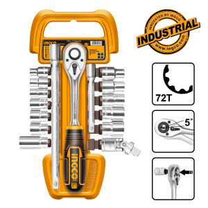 INGCO Καρυδάκια 1/2" σετ 17 τεμάχια HKTS12171