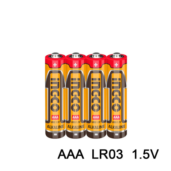 INGCO Μπαταρία αλκαλική LR03 (ΑΑΑ) 4 τεμάχια HAB3A01