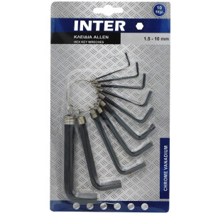 Κλειδιά άλλεν  σετ 10 τεμαχίων 1.5mm - 10mm 738925