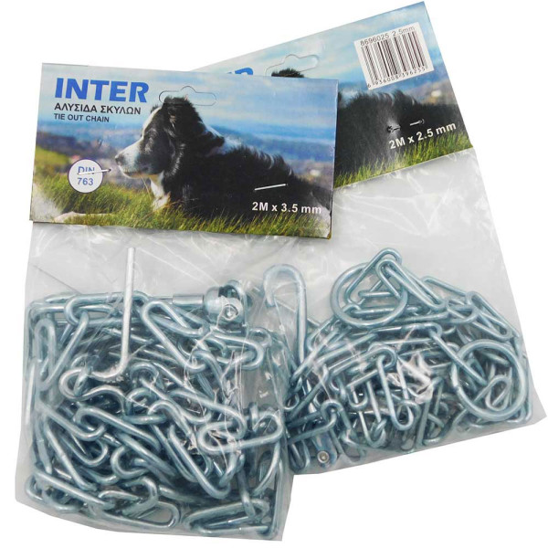 INTER Αλυσίδα σκύλων DIN763 2.5mmX2m 8696025