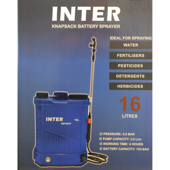 INTER Ψεκαστήρας μπαταρίας 16lt 790293 Α-Ψ424
