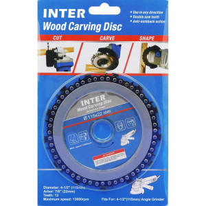 INTER Δίσκοι ξύλου με αλυσίδα Φ115