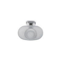 Σαπουνοθήκη γυάλινη χρωμέ NEW OVAL KARAG
