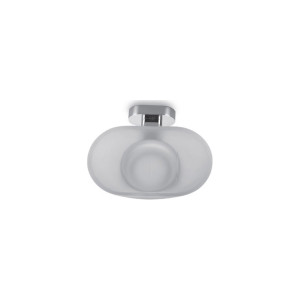 Σαπουνοθήκη γυάλινη χρωμέ NEW OVAL KARAG