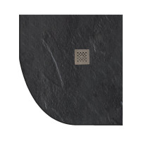 Ντουζιέρα ημικυκλική υψηλής αντοχής PIETRA Ardesia KARAG 90x90x2,5cm