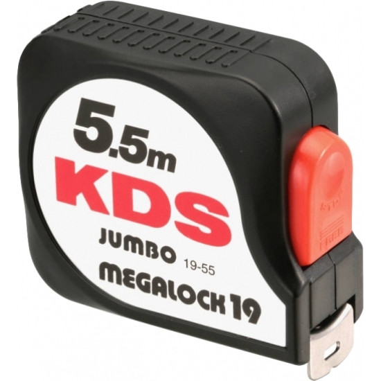 KDS Μετροταινία jumbo megalock 5.5mX19mm 12465