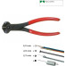 KNIPEX Εμπροσθοκόπτης μπετού με μουστάκι 160mm 6801160S2