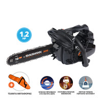 KRAUSMANN Αλυσοπρίονο βενζίνης δίχρονο 1.2hp/ 25.4cc με λάμα 25cm 3050