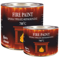 MENTOR Χρώμα Υψηλής θερμοκρασίας έως 700°C 150ml μαύρο