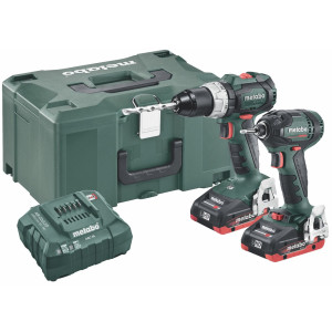 METABO Combo Set Μπαταρίας Δραπανοκατσάβιδο & Παλμικό Κατσαβίδι 2.1.12 18V SBLTBL+SS-4AH 685124000