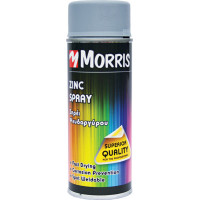 SPRAY MORRIS Σπρεϊ ψυχρό γαλβάνισμα σε χρώμα γκρι 400ml ZINC SPRAY