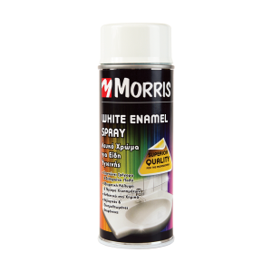 SPRAY MORRIS Σπρεϊ smalto λευκό για είδη υγιεινής 400ml 28614