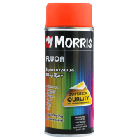 SPRAY MORRIS Σπρέι Φθορίζων Βερνικόχρωμα Κόκκινο/Πορτοκαλί Morris 400 ml 