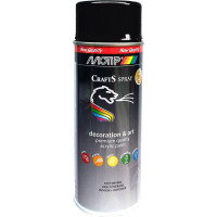 MOTIP Χρώμα Spray μαύρο Gloss Ral 9005 Ακρυλικής Βαφής 400ml