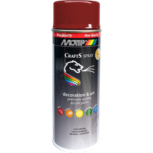 MOTIP Dupli Σπρέι βαφής ακρυλικό Crafts Carmine Red 400ml