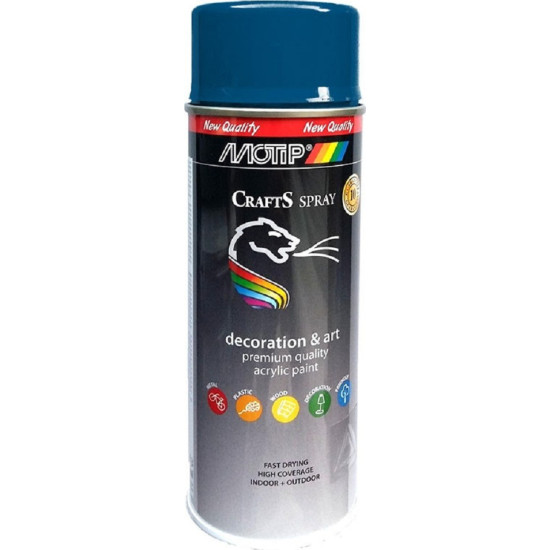 MOTIP Χρώμα spray μπλε Gloss Ral 5010 ακρυλικής βαφής 400ml