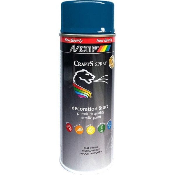 MOTIP Χρώμα spray μπλε Gloss Ral 5010 ακρυλικής βαφής 400ml