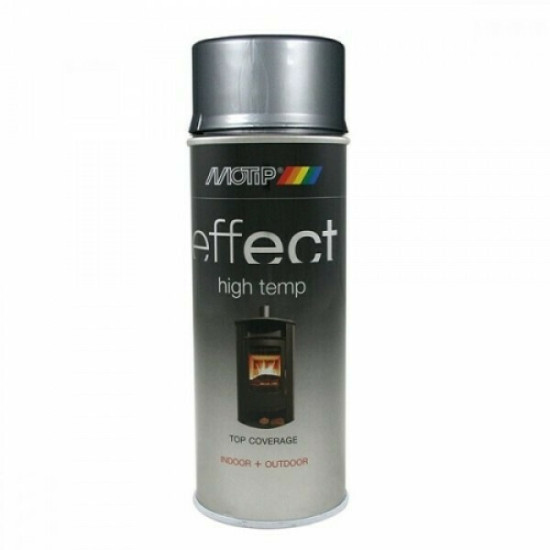 MOTIP Spray effect υψηλής θερμοκρασίας ασημί 400ml 302402