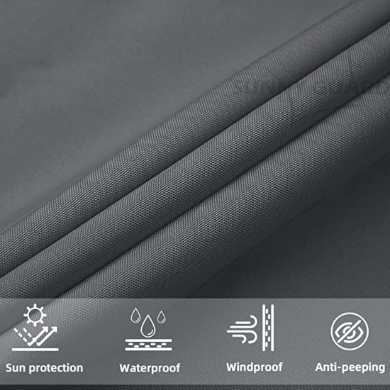 Τεντόπανο 160gr γκρι τρίγωνο 3.6X3.6X3.6m 10890