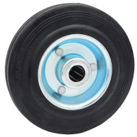 Ρόδα σκέτη μαύρη με ρουλεμάν 160mm 32160